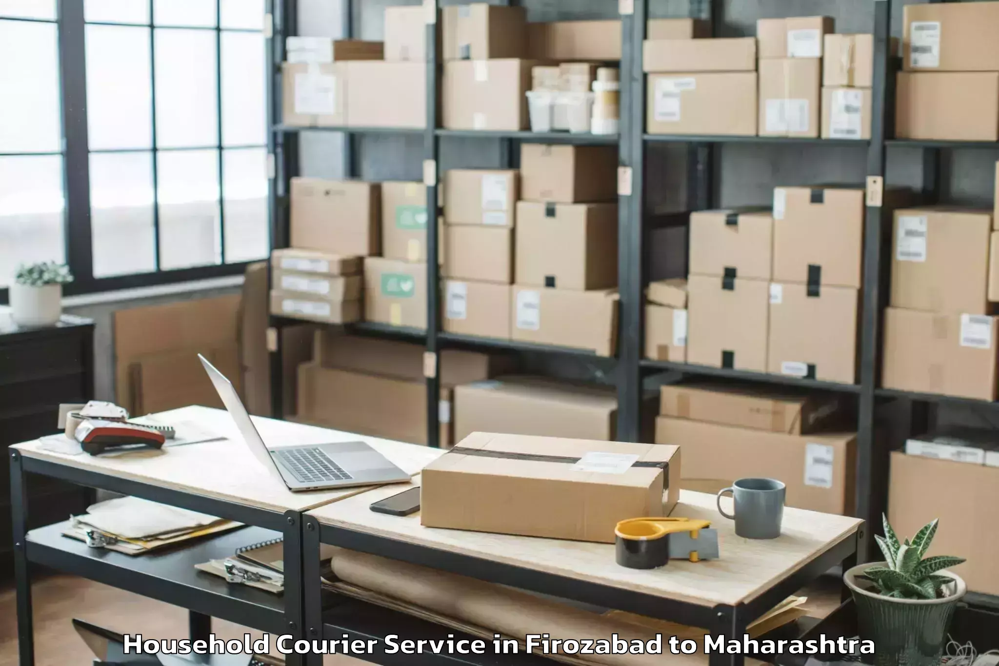 Top Firozabad to Seawoods Grand Central Mall Household Courier Available